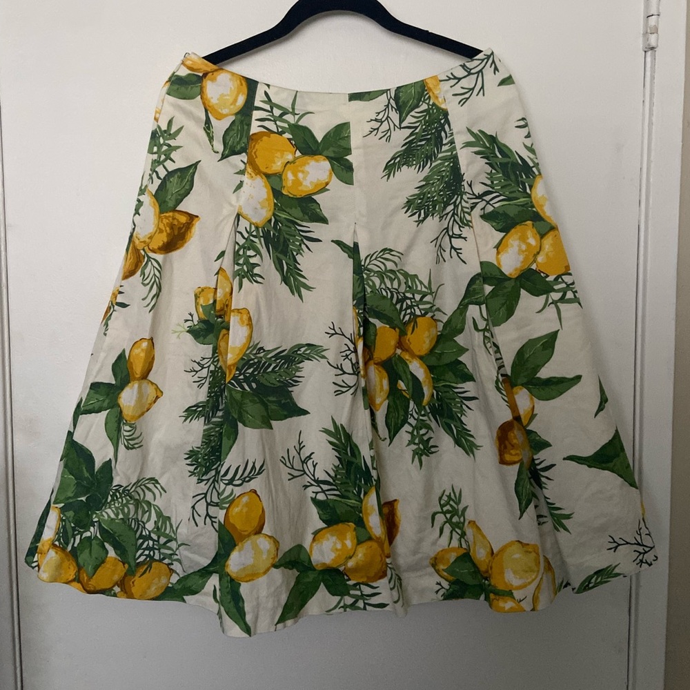 Talbots lemon skirt